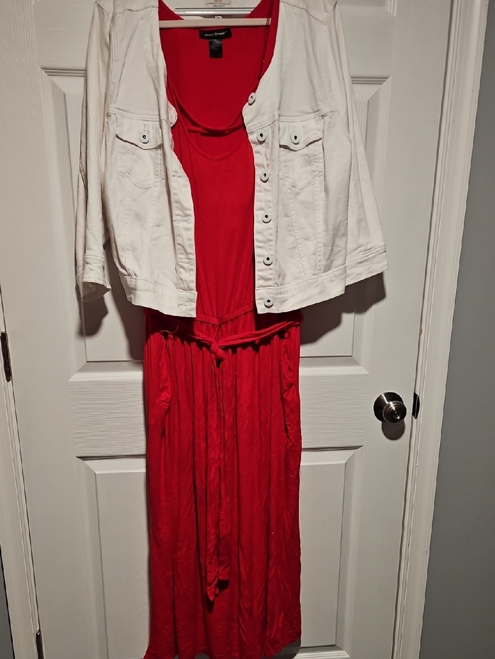 Ashley Stewart Red Midi Dress